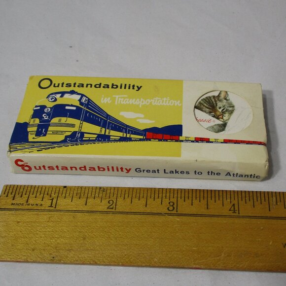 Vintage Chessie Cat Railroad Matches Chesapeake and Ohio Railway Railroad Train - Picture 5 of 5